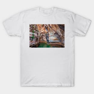 The majestic Ha canyon in Crete T-Shirt
